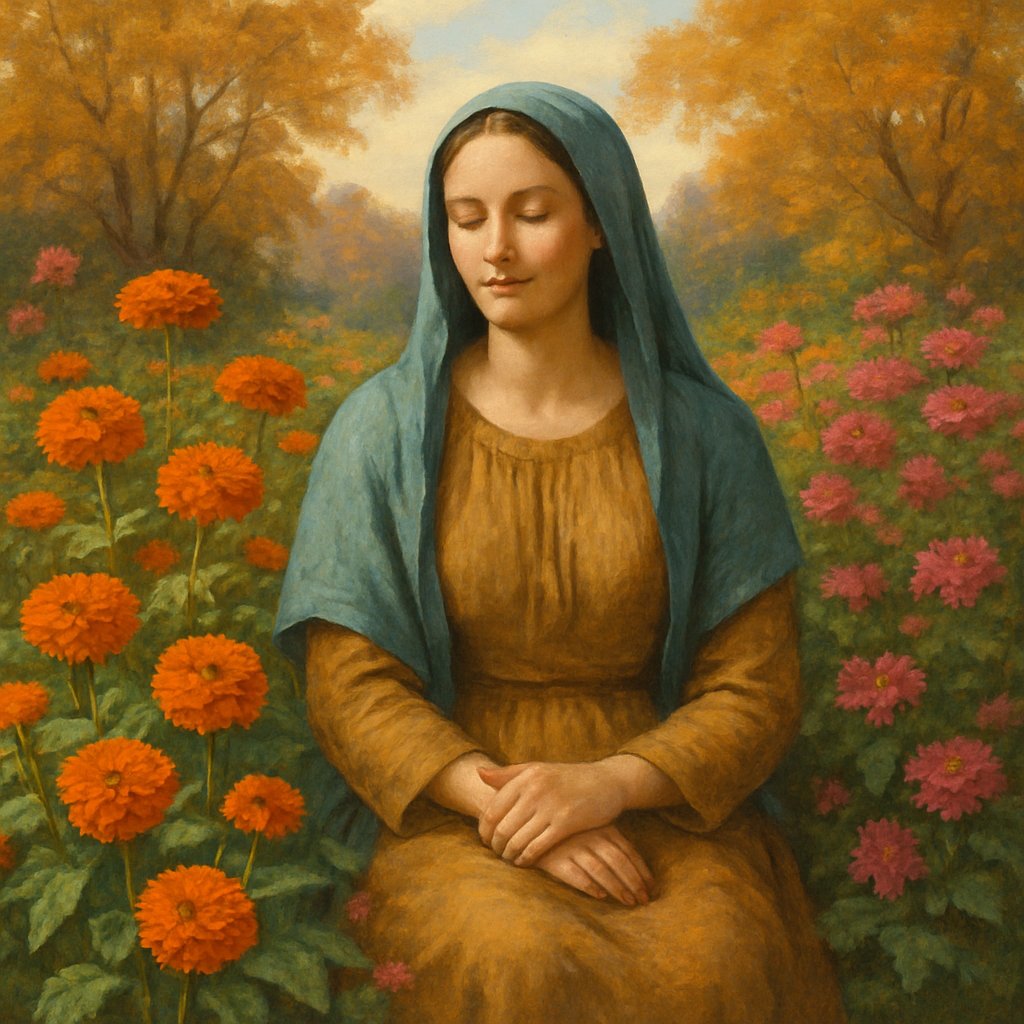 9 of Pentacles: The Lady in the Garden