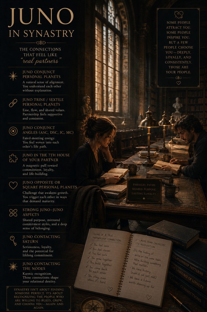 Juno in Synastry: The People Who Feel Like “Real Partners”