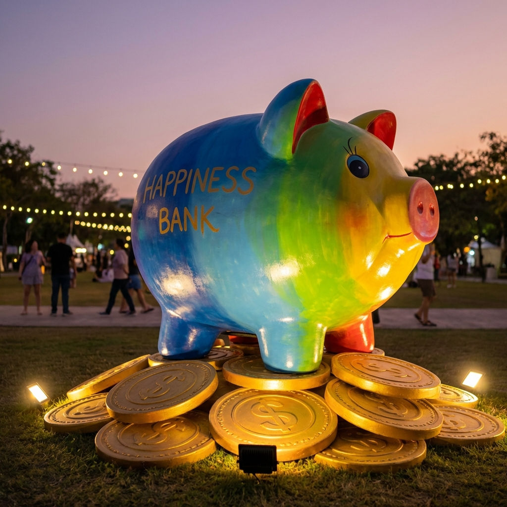 Regular Deposits at the Happiness Bank