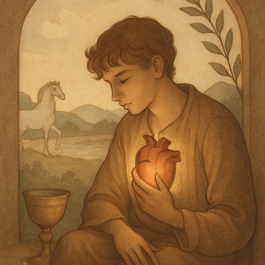 The Boy Finds His Heart— Prince of Cups