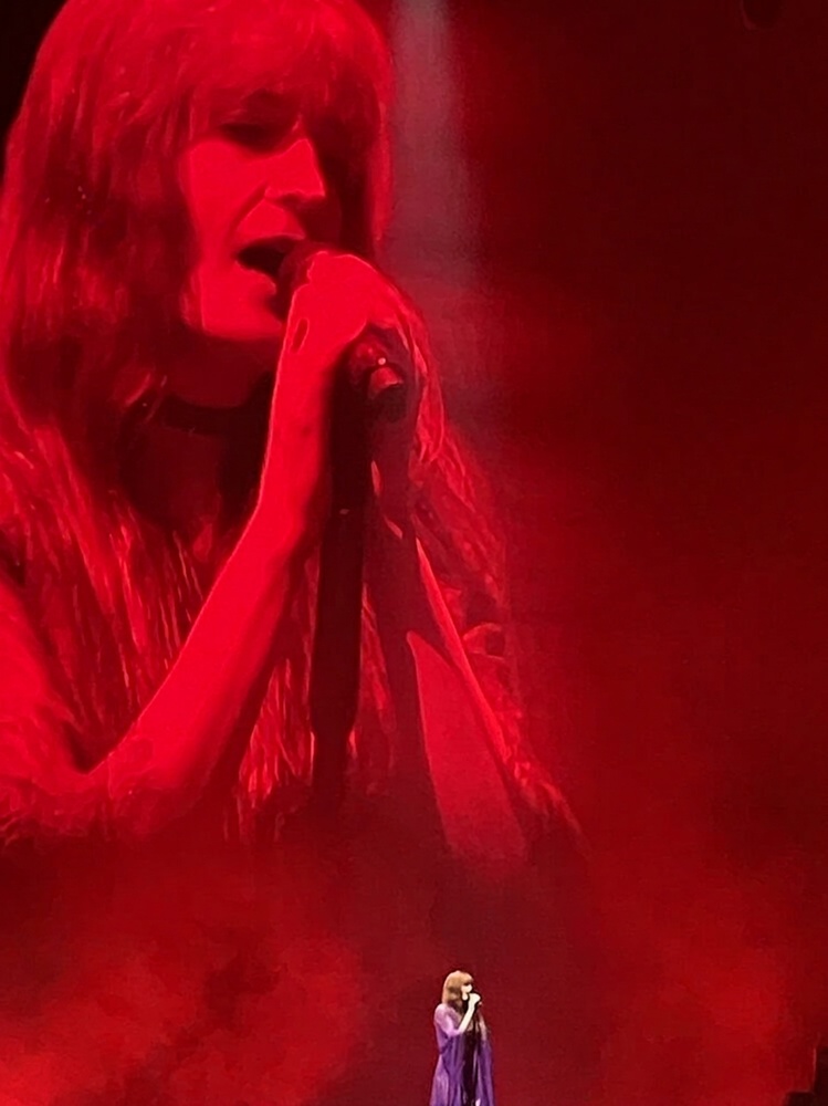 Florence + the Machine fans absorbed in a shared moment of intention and rhythm