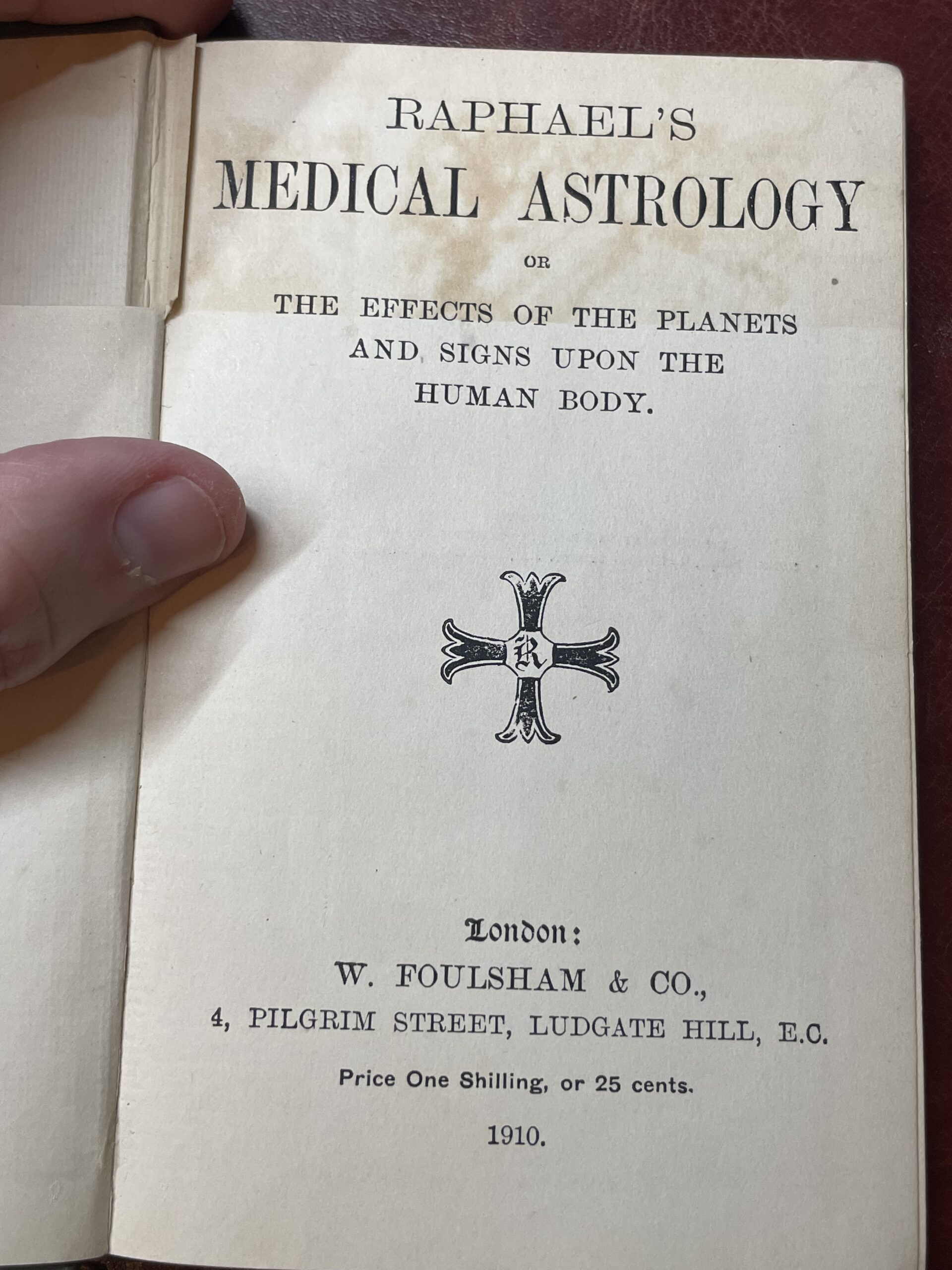 Raphael’s Medical Astrology: The Strange History Behind a Tiny 1910 Book